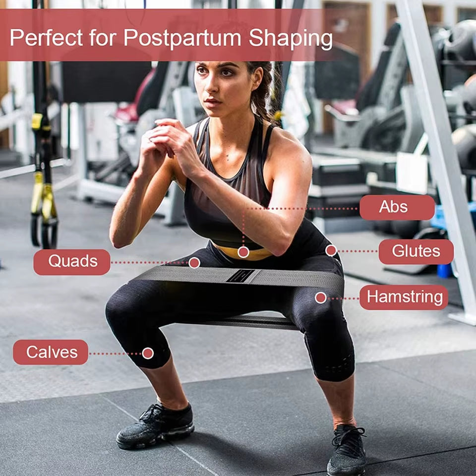 Fitness Rubber Band Elastic Yoga Resistance Bands Set Hip Circle Expander Bands Gym Fitness Booty Band Home Workout