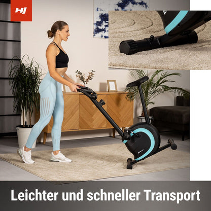 Hop-Sport Heimtrainer Fahrrad Vox - Magnetischer Hometrainer Mit Pulssensoren