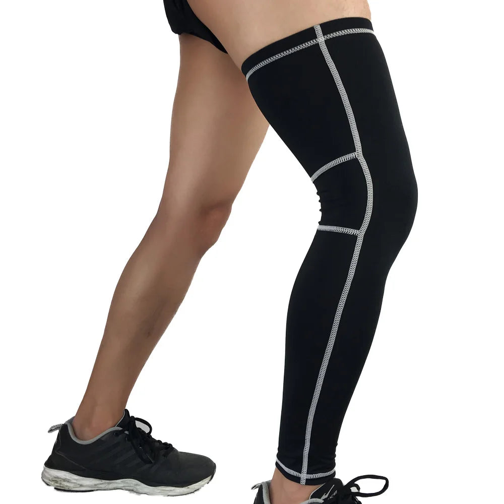 1PCS Super Elastic Basketball Leg Warmers Calf Thigh Compression Sleeves Knee Brace Soccer Volleyball Cycling