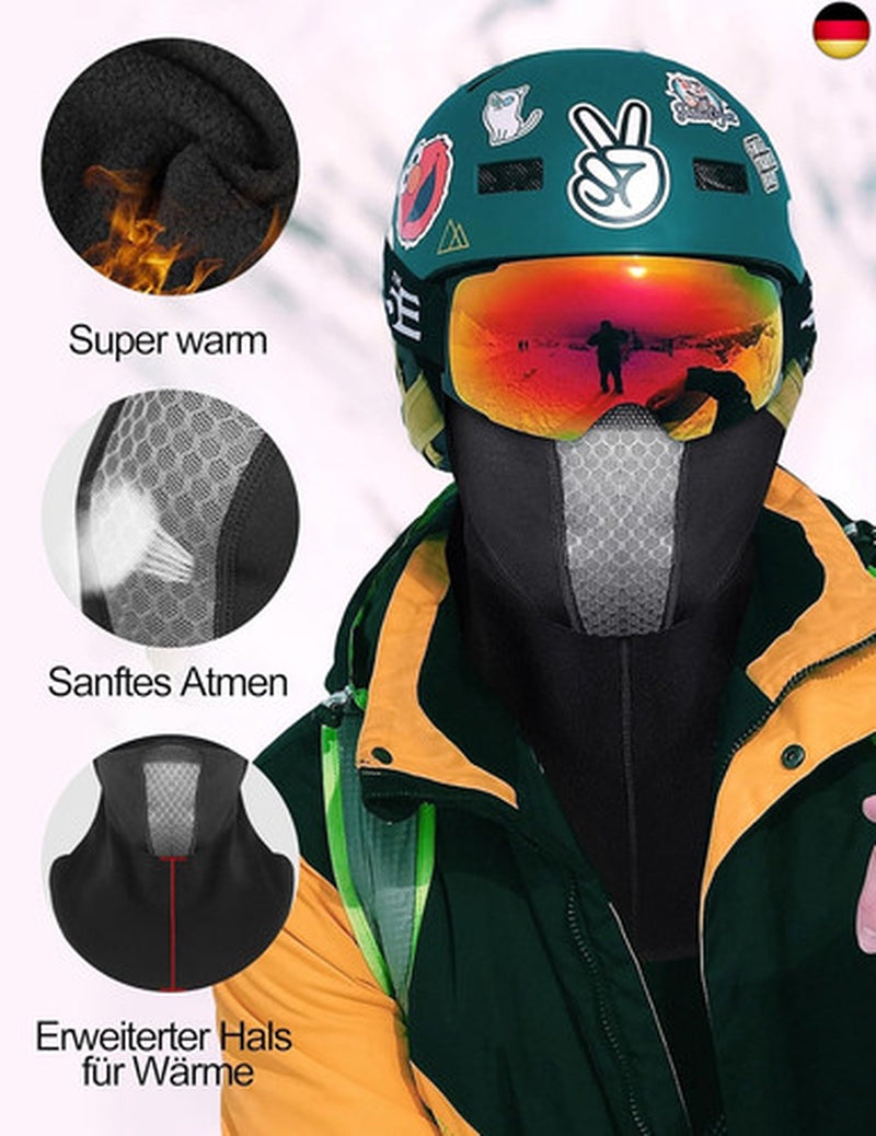 INBIKE Sturmhaube Motorrad Fahrrad Sturmmaske Winter Ski Vollmaske Halbmaske